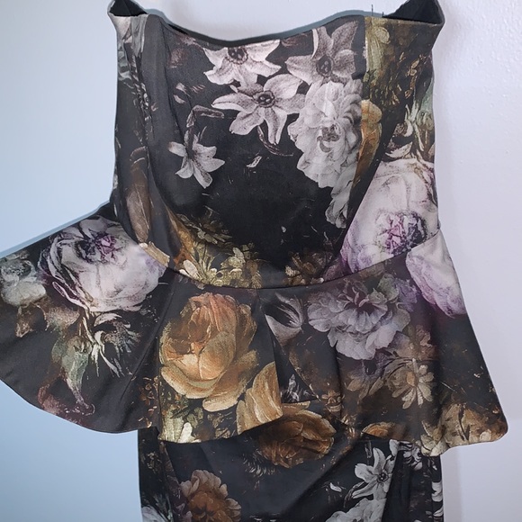🌻 Vintage Floral ASOS Petite MIDI Dress Size 6 NWOT - Picture 2 of 9